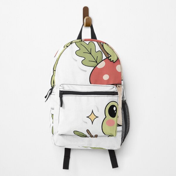 Item preview, Cute Frog On Mushroom Cottagecore Goblincore Kawaii Nature Sticker designed and sold by medel12.