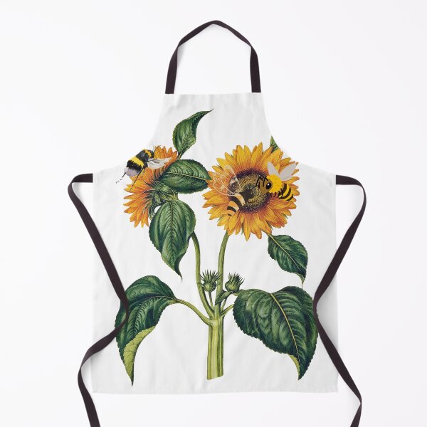 Item preview, Vintage Botanical Sunflower and Honey Bee Dark Cottagecore Aesthetic designed and sold by vibecraft_studio2.