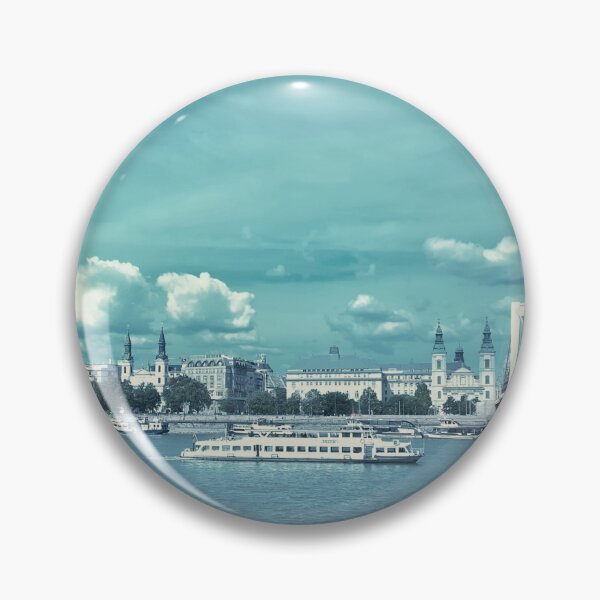 Item preview, Cinematic Budapest Skyline - Turquoise Danube View designed and sold by LacArtPhoto.