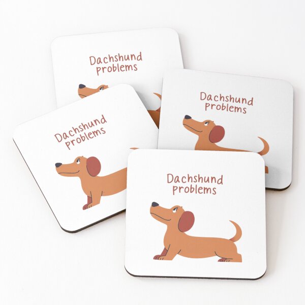 Item preview, Dachshund Problems — Funny Cute Wiener Dog Lover Sticker designed and sold by AMBAYK.