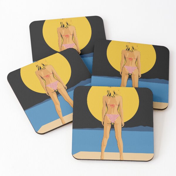 Item preview, Minimalist Beach Sunset Print designed and sold by Studio pod Burom.
