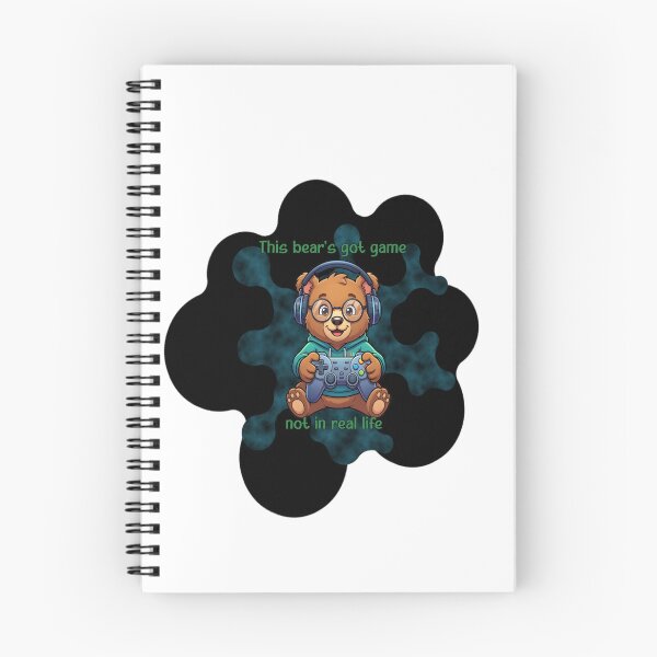 Item preview, This Bears Got Game Not In Real Life Funny Chibi Gamer Bear designed and sold by Animalloveus.
