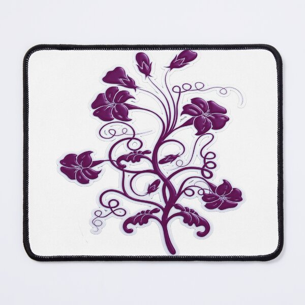 Item preview, Elegant Dark Red Floral Vine Wall Sticker Decorative Art Design Print designed and sold by ARTCREATESHOP.