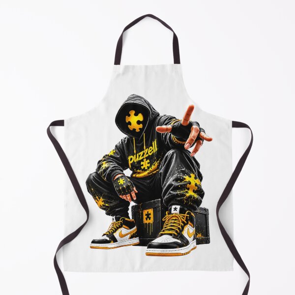 Item preview, Yellow Puzzle Piece Techwear Hoodie designed and sold by puzzell.