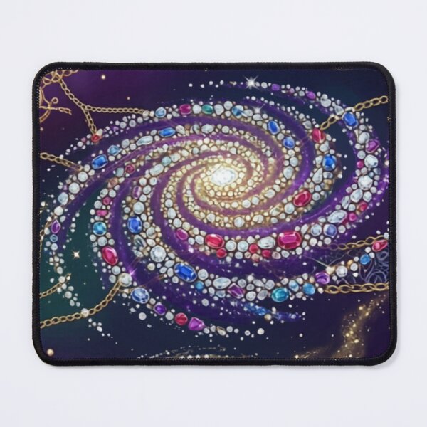 Item preview, Cosmic Resonance - Infinite Galaxy & Crystal Shards All-Over Print designed and sold by dragon580.
