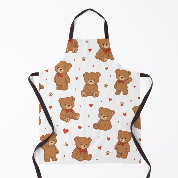 Item preview, Cute Teddy Bear Valentine Hearts Seamless Pattern designed and sold by Seculinator.