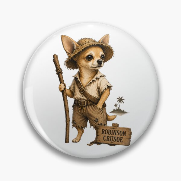 Item preview, Robinson Crusoe Chihuahua | Literary Adventure Dog designed and sold by Caradestrella.