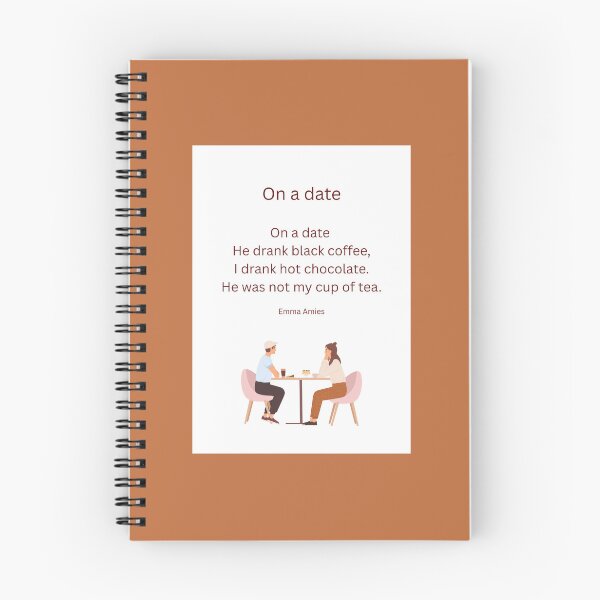 Item preview, Poem : On a date. By Emma Amies. Cafe wall art. designed and sold by Emma  Amies.