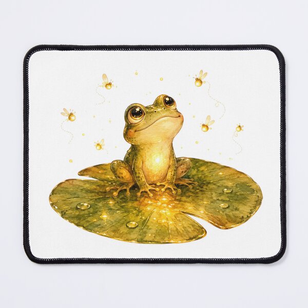 Item preview, Frog On Lily Pad Sunset Sunflower Golden Hour designed and sold by AQUILAKREO.