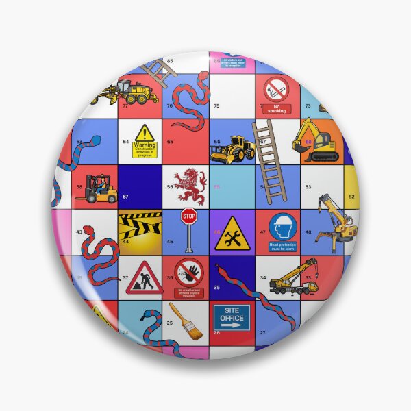Item preview, Snakes and Ladders Construction theme designed and sold by Mandii Pope.