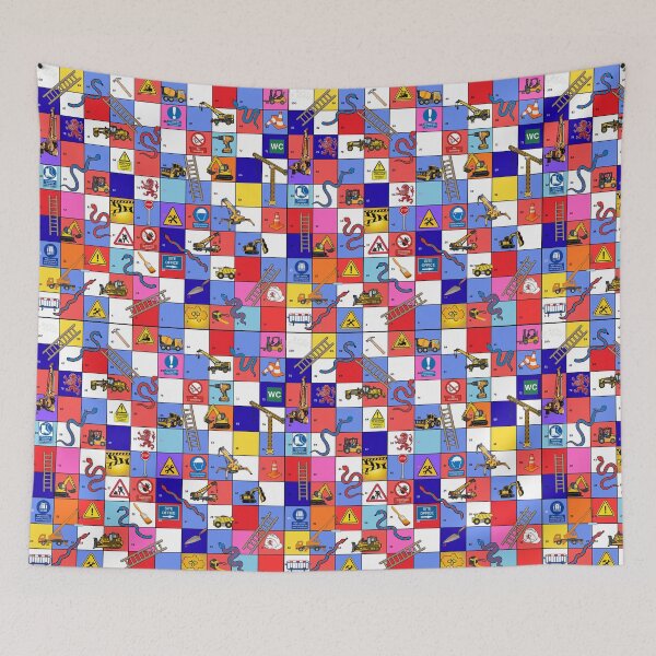 Item preview, Snakes and Ladders Construction theme designed and sold by Mandii Pope.
