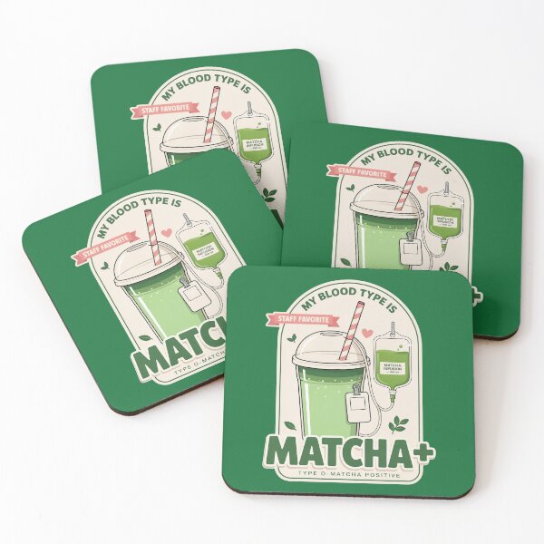 Item preview, Matcha Positive Blood Type – Funny Matcha Lover Iced Matcha Latte Design designed and sold by ArcticFoxStudio.