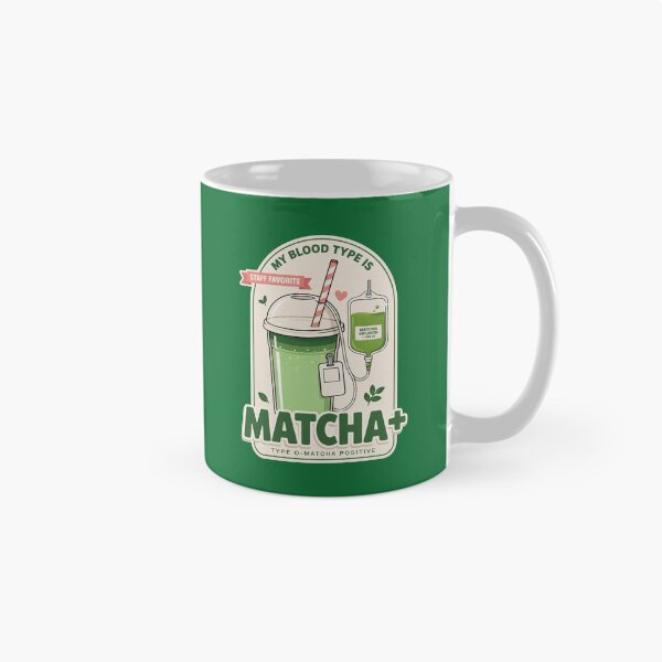 Artikelvorschau, Matcha-positiver Bluttyp – Lustiges Design für Matcha-Liebhaber: Iced Matcha Latte entworfen und verkauft von ArcticFoxStudio.