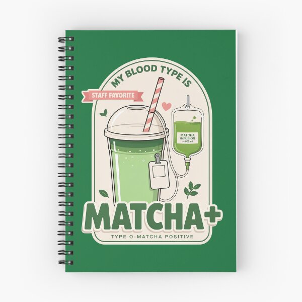 Item preview, Matcha Positive Blood Type – Funny Matcha Lover Iced Matcha Latte Design designed and sold by ArcticFoxStudio.
