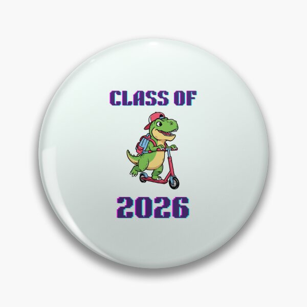 Item preview, Class of 2026 Retro Dinosaur on Scooter designed and sold by creativerooney.