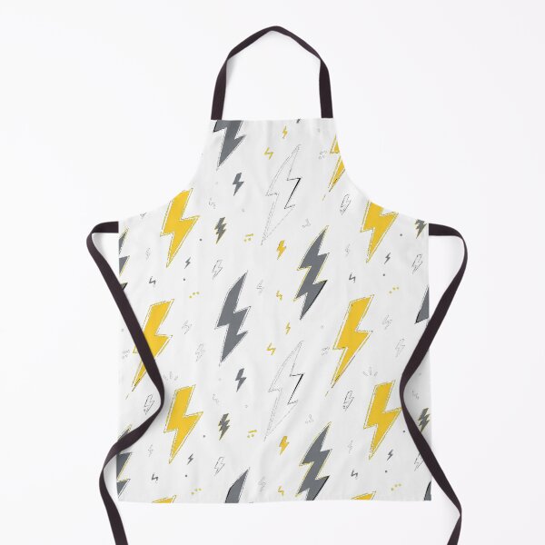 Item preview, Yellow and Grey Lightning Bolt Doodle Seamless Pattern designed and sold by Seculinator.