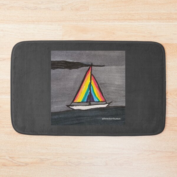 Item preview, Rainbow Sail Away white hull designed and sold by DancingCreek.