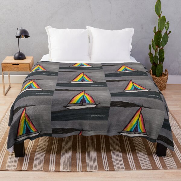 Item preview, Rainbow Sail Away white hull designed and sold by DancingCreek.