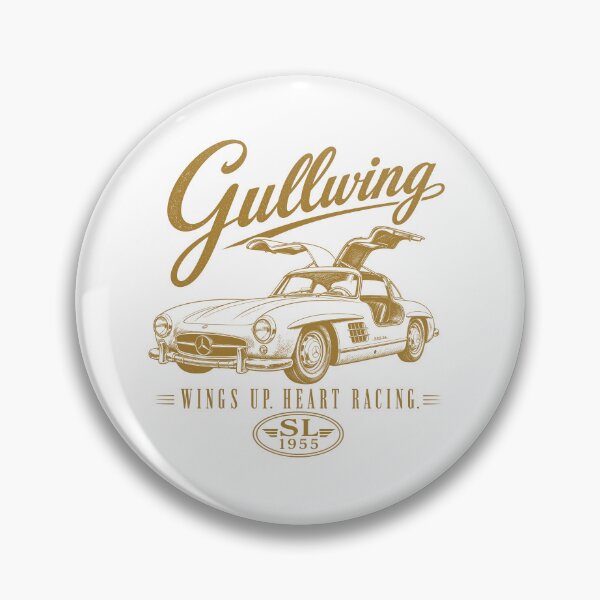 Item preview, Mercedes 300 SL Gullwing 1955 Vintage Car Art Print designed and sold by NullSpacePrints.