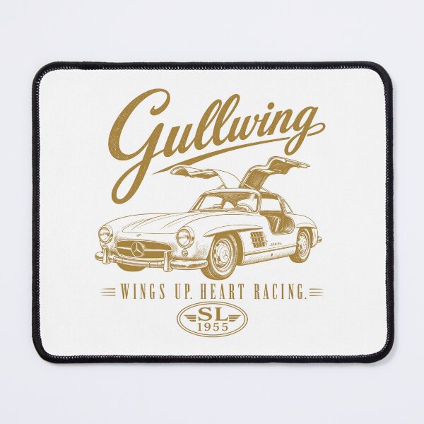 Item preview, Mercedes 300 SL Gullwing 1955 Vintage Car Art Print designed and sold by NullSpacePrints.