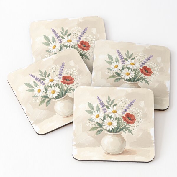 Item preview, Wildflower Bouquet Gouache Painting Botanical Floral Artwildflower art designed and sold by how-is-design.