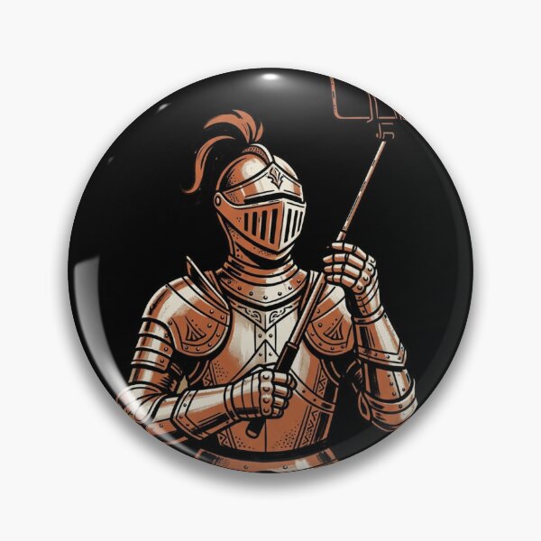 Item preview, Satirical Armored King Selfie Stick Modern Royalty designed and sold by DuckOddity.