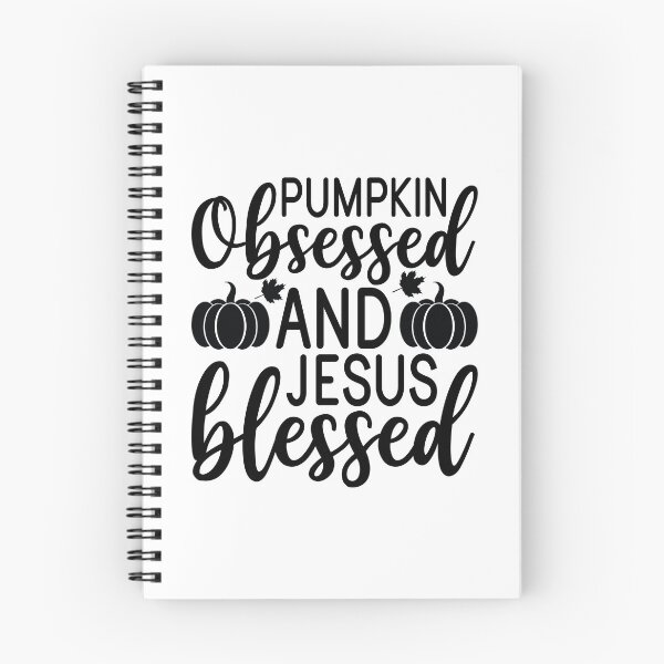 Item preview, Pumpkin Obsessed And Jesus Blessed - Cute Autumn Fall Season Leaves Orange Faith Gift designed and sold by FuzionRaptor.
