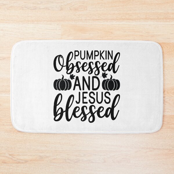 Item preview, Pumpkin Obsessed And Jesus Blessed - Cute Autumn Fall Season Leaves Orange Faith Gift designed and sold by FuzionRaptor.