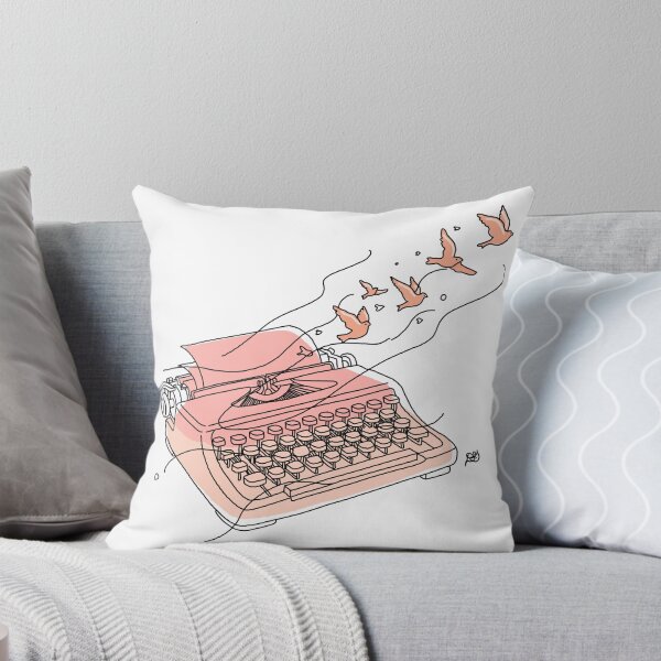 Item preview, Typewriter Writer Vintage Line Art Print designed and sold by Evil B Creative.