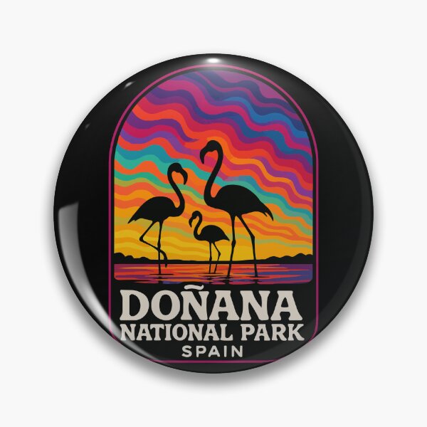 Item preview, Donana National Park Flamingos Trippy Travel designed and sold by TomFrontierArt.