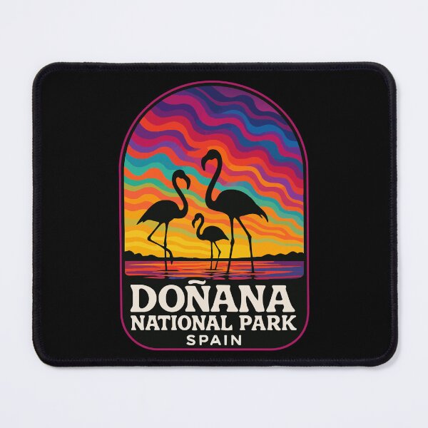 Item preview, Donana National Park Flamingos Trippy Travel designed and sold by TomFrontierArt.