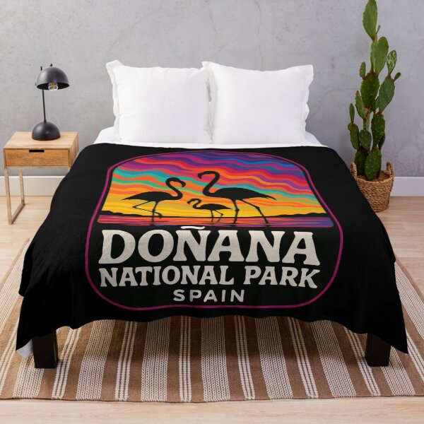 Item preview, Donana National Park Flamingos Trippy Travel designed and sold by TomFrontierArt.