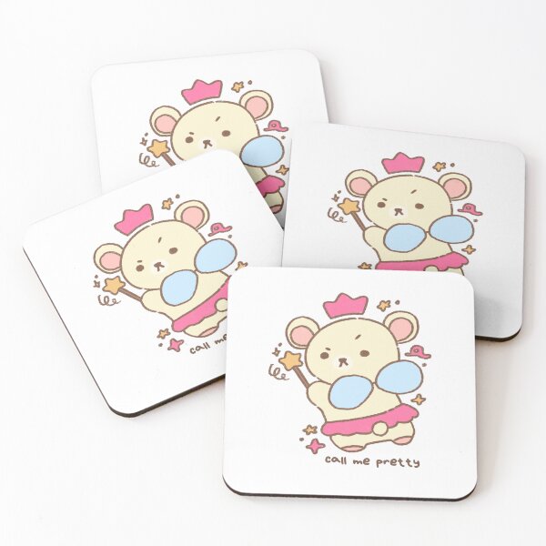 Item preview, Kawaii Korilakkuma Rilakkuma “call me pretty” Fan-art Sticker designed and sold by Planet Karu.