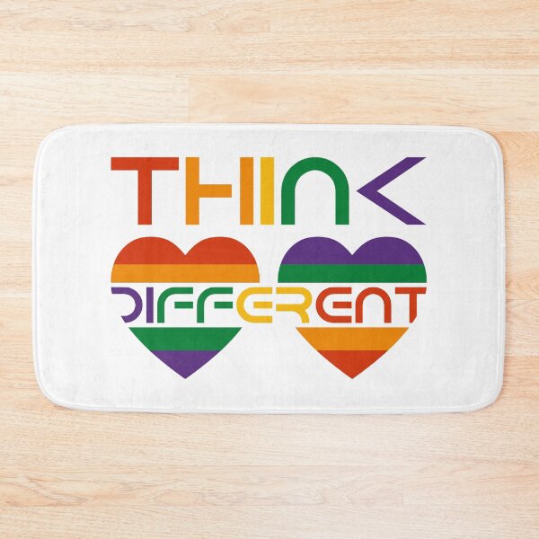 Item preview, Think Different Rainbow Hearts Pride designed and sold by Ram94.