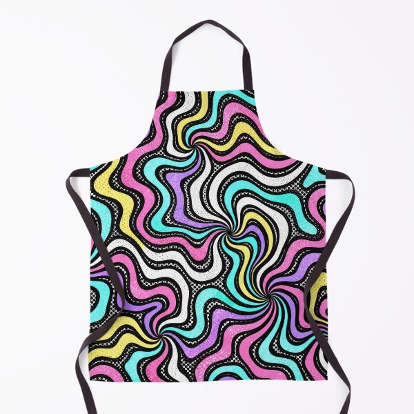 Item preview, 1980s Pastel Neon Colorful Cartoon Squiggle Stripes Pattern designed and sold by BeJolley.