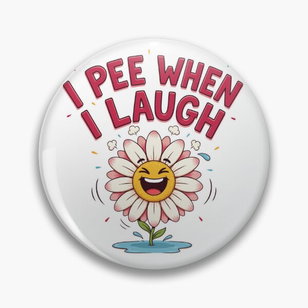 Item preview, I Pee When I Laugh Funny Floral Quote  designed and sold by MerchlyMike.