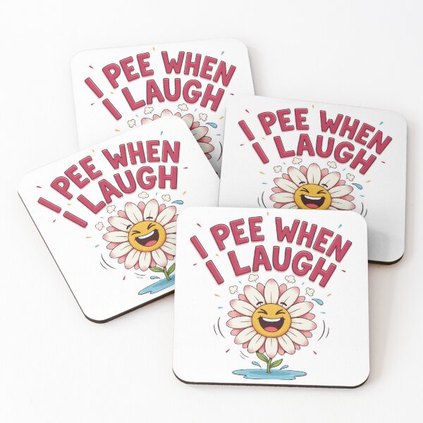 Item preview, I Pee When I Laugh Funny Floral Quote  designed and sold by MerchlyMike.