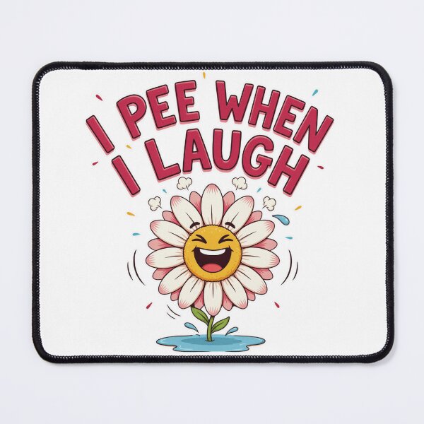 Item preview, I Pee When I Laugh Funny Floral Quote  designed and sold by MerchlyMike.
