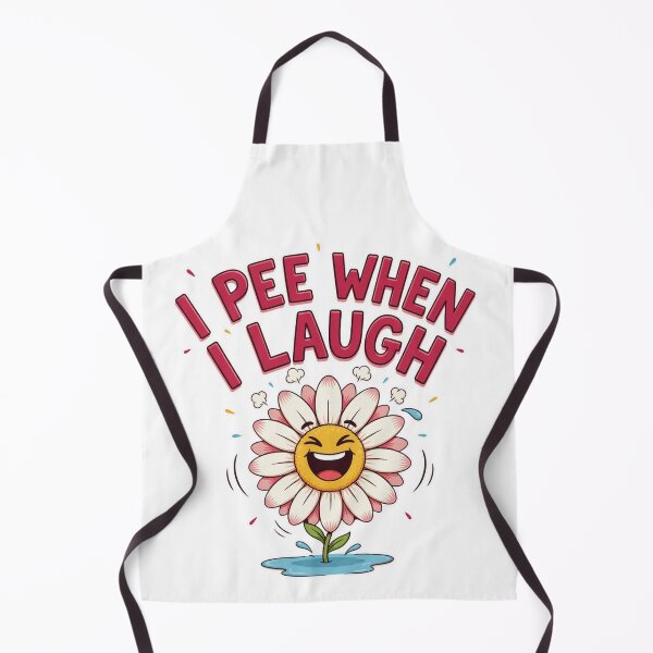Item preview, I Pee When I Laugh Funny Floral Quote designed and sold by MerchlyMike.
