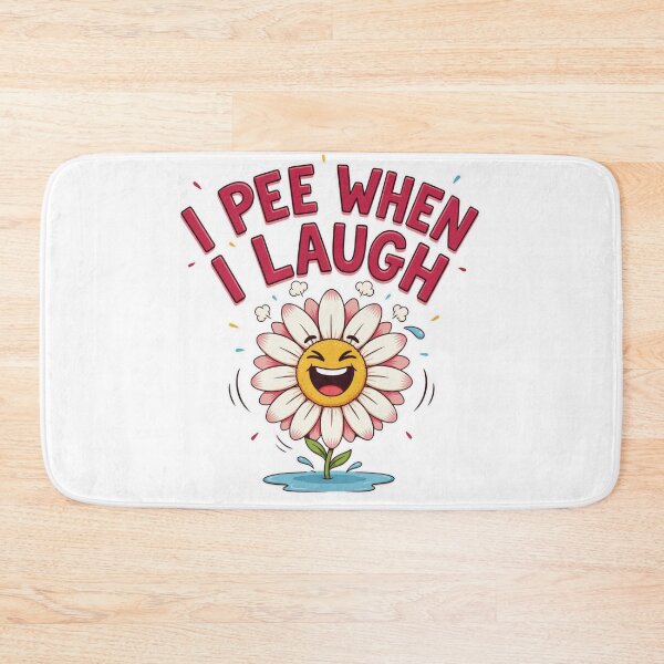 Item preview, I Pee When I Laugh Funny Floral Quote  designed and sold by MerchlyMike.