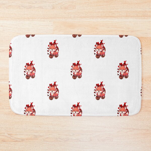 Item preview, Cute Chibi Fox Mascot with Red and Brown Camo Splash designed and sold by Animalloveus.
