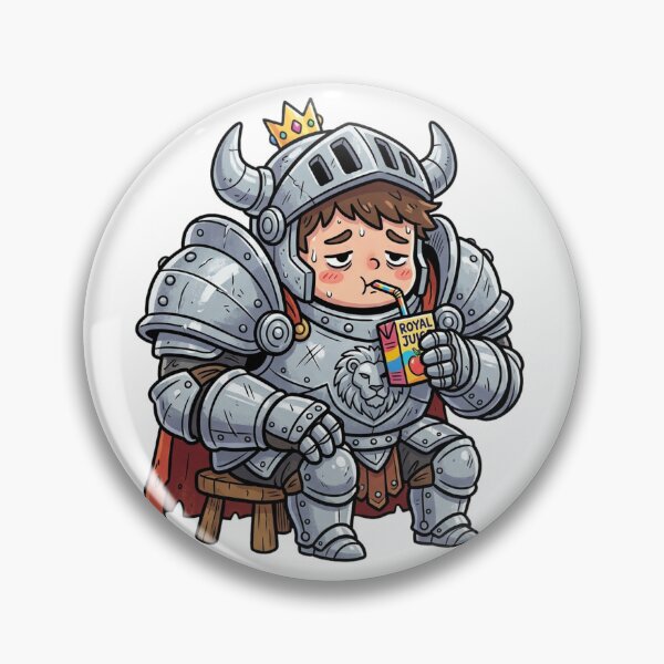Item preview, Funny Chibi Armored King Juice Box Cartoon designed and sold by DuckOddity.