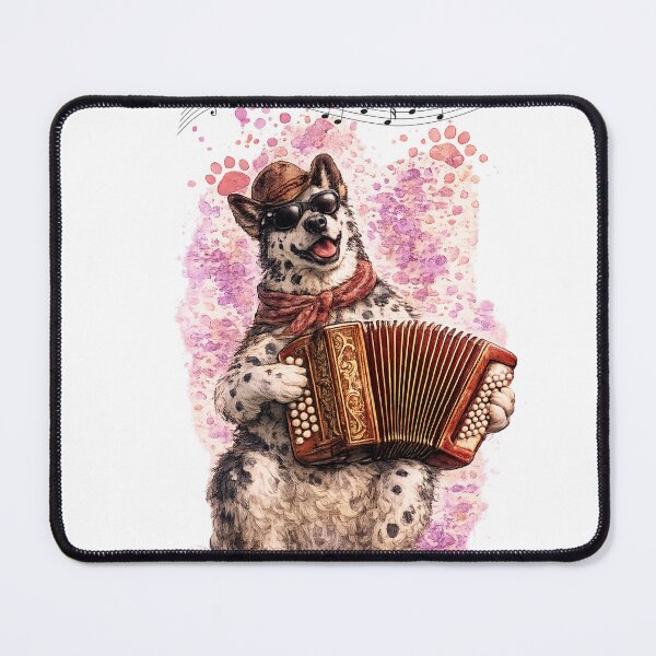 Item preview, Watercolor Dalmatian Dog Playing Accordion Music designed and sold by FurryNotes.