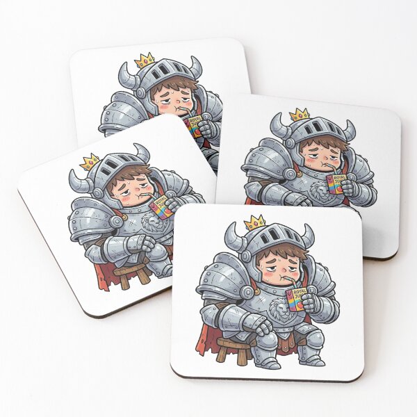 Item preview, Funny Chibi Armored King Juice Box Cartoon designed and sold by DuckOddity.