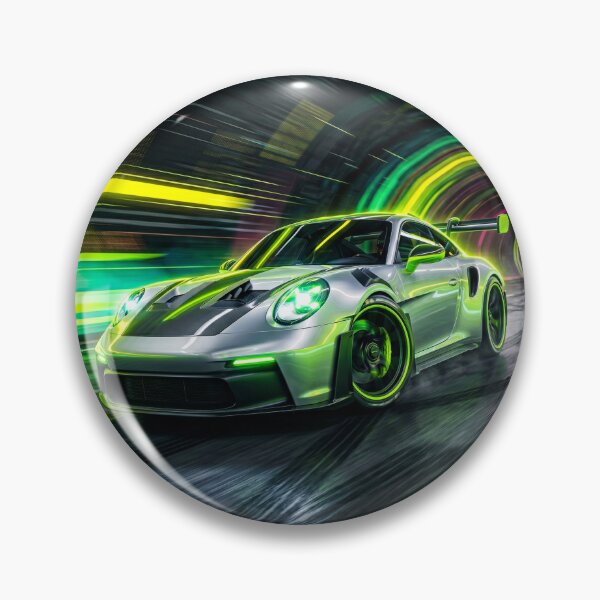 Item preview, Vibrant Neon Night Drive Sports Car Art For Enthusiasts designed and sold by RevUpDesign.
