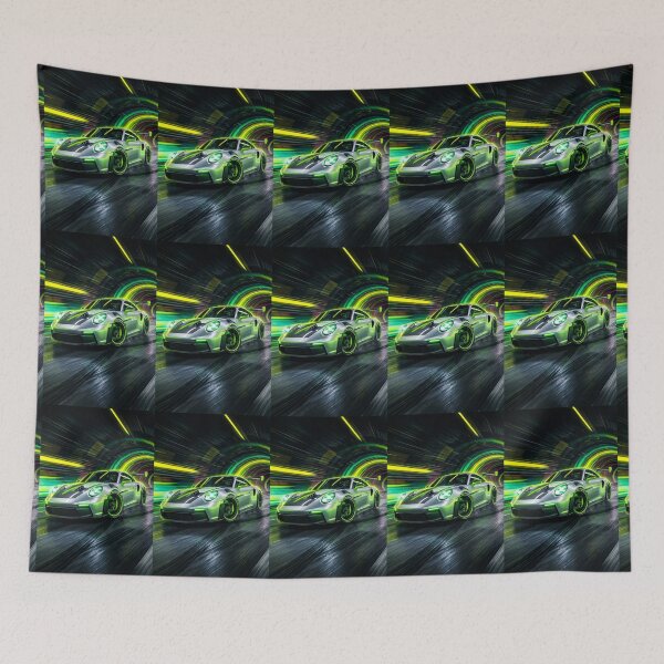Item preview, Vibrant Neon Night Drive Sports Car Art For Enthusiasts designed and sold by RevUpDesign.