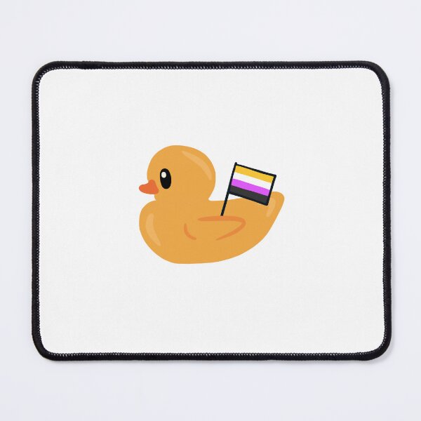 Item preview, Nonbinary Pride Yellow Rubber Ducky designed and sold by TimTimByChloe.