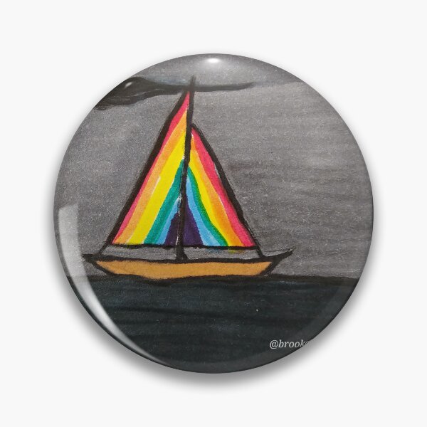 Item preview,  Rainbow Sail Away brown hull designed and sold by DancingCreek.
