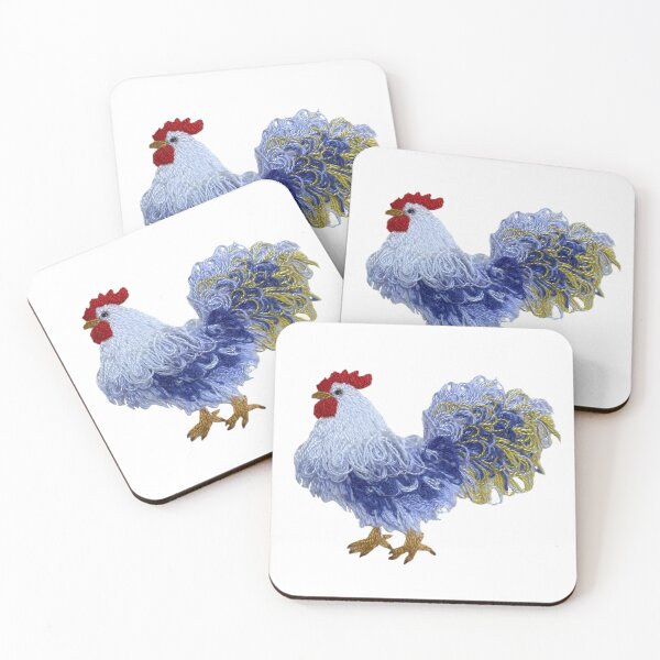 Item preview, A hand embroidered rooster designed and sold by Alsa-handembroidery.