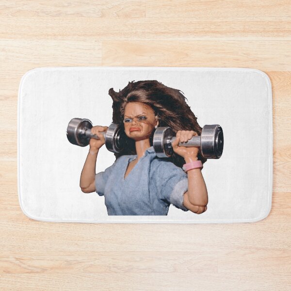 Item preview, Funny Weightlifting Doll Gym Struggle Strained Face Fitness Humor designed and sold by rediscoveredapp.
